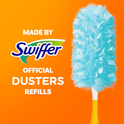 Swiffer Dusters Refill for Cleaning, Made by SWIFFER, Feather & Microfiber Duster Disposable Alternative, for Dusting Furniture, Blinds, Ceiling Fans, Walls, Helps Remove Allergens, Unscented, 18ct - size: 18 Count (Pack of 1), style: Unscented