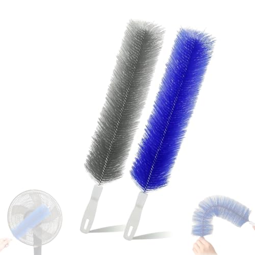 Bendable Microfiber Head, Reusable Dust Remover, 90° Flexible Ceiling & Fan Dust Magnet, Fan Cleaning Brush, Multi-Purpose Dust Removal Brush (2pcs-Mix) - color: 2pcs-mix