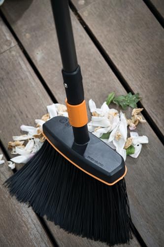 Fiskars QuikFit Sweeping Broom, Broom Head, Width: 26 cm, Synthetic bristles, Black/Orange, 1001415 - style: Broom (26 cm)