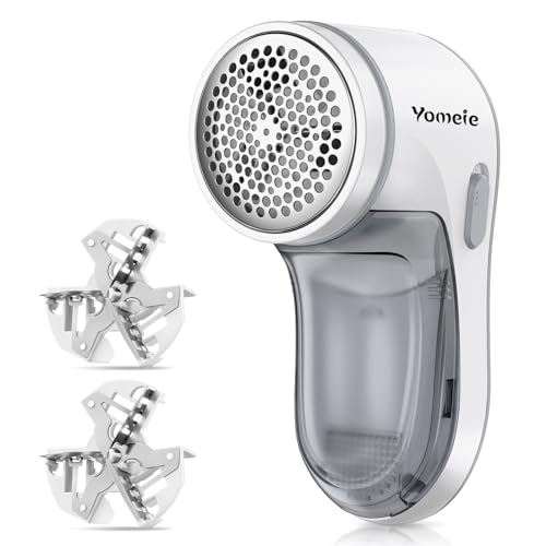 Fabric Shaver Rechargeable, Electric Lint Remover for Clothes & Furniture, Sweater Shaver & Pilling Remover, Depiller with 2 Extra Blades Included, Lint Shaver for Clothing - USB Charge, Gray - color: Gray, size: Rechargeable