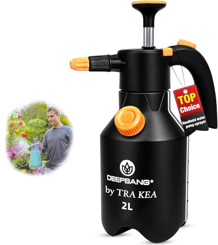 Premium 2L Handheld Pump Sprayer Adjustable Watering Nozzle Continuous Spray Bottle for Gardening and Household Cleaning – Heavy Duty Chemical Resistant