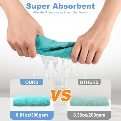 10pcs New Upgrade 2-Layer Microfiber Wire Dishcloth,Non-Scratch Wire Dishwashing Rags for Wet and Dry,Metal Scrubbers, Kitchen Miracle Cleaning Dish Rags for Cookware,Sinks, Dishes,Stove,Blue - color: 10pcs Blue