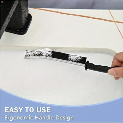 3PCS Crevice Cleaning Brush, Hard Bristle Crevice Cleaning Brush, Multifunctional Cleaning Gap Brush Tool for Bathroom, Home, Kitchen, Bathroom, Window, Vehicle, Faucets, Toilet