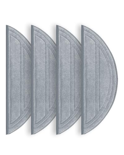 4-Pack Replacement mop Pads for Roborock Q10 S5/Q10 S5+ Robot Vacuum – Machine Washable Microfiber Mop Cloths for Efficient Floor Cleaning Compatible with Single Vibrating Zone Mop Mount - color: Q10 S5+ Mop 4