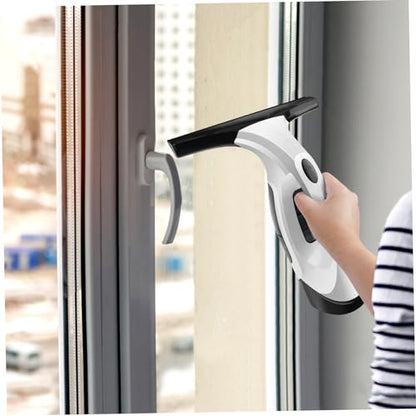 Window Vacuum Rechargeable Handheld Window Vacuum Squeegee Cordless with Spray/Wipe/Suck up Water 2KPa Powerful for Mirror Glass Car Windshield