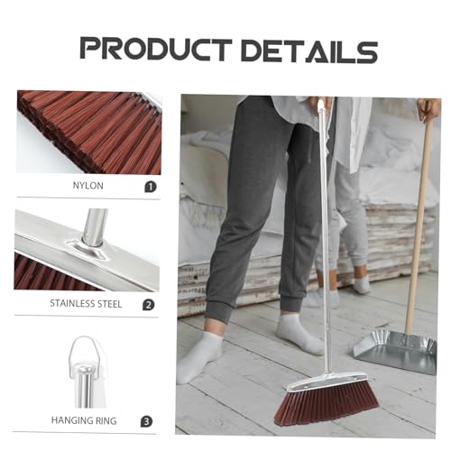 Cleaning Broom Handle Garbage Sweeping Tool for Home Office Kitchen Lightweight Easy to Store Efficient Floor Sweeper for Dust Debris Style