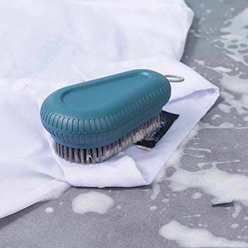 Cleaning Brush Soft Bristle Brush Laundry Scrub Brush Clothes Underwear Shoes Scrubbing Brush, Easy to Grip Household Cleaning Brushes Tool for Countertops Bathtubs (White) - color: White