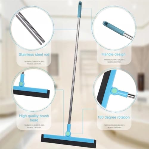 Silicone Magic Broom - Multi-Surface Squeegee & Hair Catcher for Floors & Windows