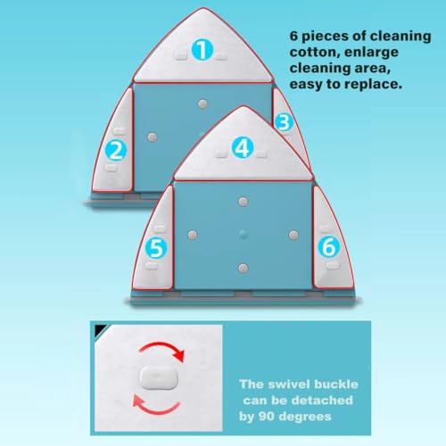 Double Sided Magnetic Window Cleaner, Outside Glass Wiper, 5-Gear Adjustable Outsider Glider Washing Brush Tool, for High-Rise Double Car Glazed Windows (0.3"-1.2")