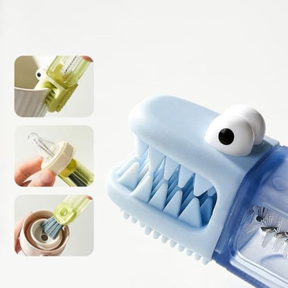 3 in 1 Cup Lid Cleaning Brush Set, 3PCS Multifunctional Bottle Cleaner Brush for Gaps, Lids, and Crevices, Home Kitchen Crevice Cleaning Tools(Red, Green, Blue)