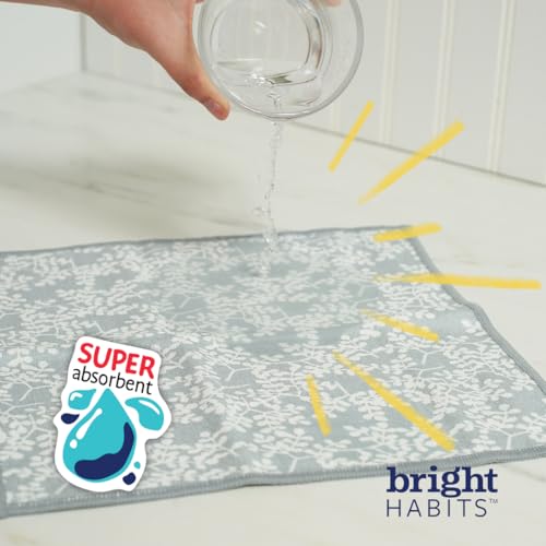 Super Absorbent Kitchen Towels - Set of 4 - color: Blue, size: Set of 4