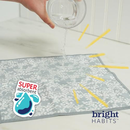 Super Absorbent Kitchen Towels - Set of 4 - color: Blue, size: Set of 4