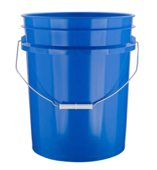 House Naturals 5 Gallon Premium HPDE Plastic Bucket - Made in USA Food Grade Storage Container, BPA Free All Purpose Pail (1, Blue) - color: Blue