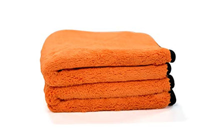 Maxshine 16" x 16" Universal Ultimate Orange Crazy Microfiber Towel (1000GSM) – Ultra-Plush, High-Absorbency Drying Cloth – Scratch-Free for Car Detailing, Cleaning & Polishing