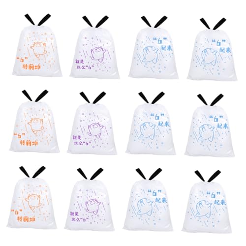 Healeved 69-count High Tenacity Drawstring Garbage Bags Thickened Portable Trash Bags for Kitchen and Home Use Fits Trash Cans to 37cm Diameter