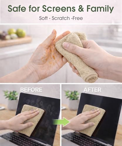 Microfiber Cleaning Cloth Roll - 100 Pack Tear Away Microfiber Paper Towels, Reusable, Washable, Scratch-Free, Kitchen Towels for Car, Home, Kitchen, Glass, Dishes(Desert Gold) - color: Desert Gold