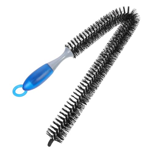 Radiator Brush Cleaner with Long Flexible Handle 29 Inch Engine Cleaning Brush for Automotive Radiator Dryer Vent and Refrigerator Coil Cleaning