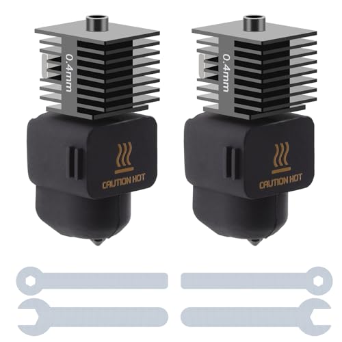 2 Pcs A1 Hotend 0.4mm, A1/A1 Mini Print Head Extruder Hotend Upgrade High-Temperature 0.4mm Hardened Steel Nozzle Replacement Compatible for Bambu Lab A1/A1 Mini Hotend Accessories, - style: A1 Mini/A1 Print Head Kit 0.4mm