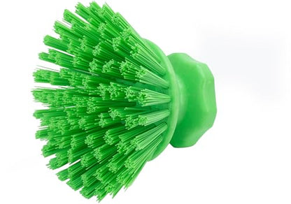 SPARTA 42395EC75 Plastic Scrubber Brush, Round Brush, Dish Scrub Brush With Color Coded For Cleaning, Kitchen, Bathroom, Bathtub, Dishes, Sink, 5 X 5 X 4 Inches, Lime