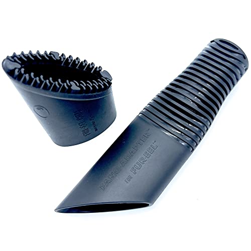 Buff Brite: Fur EEL Pro & Fang Adapter - Pet Hair Remover Vacuum Attachment - Dog & Cat Grooming & Cleanup Tool, Head Works Wet & Dry, Carpet-Home-Car