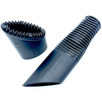 Buff Brite: Fur EEL Pro & Fang Adapter - Pet Hair Remover Vacuum Attachment - Dog & Cat Grooming & Cleanup Tool, Head Works Wet & Dry, Carpet-Home-Car