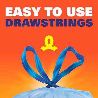 Hefty Blue Trash Bags, Blue, 30 Gallon, 36 Count - size: 36 Count (Pack of 1), style: Blue