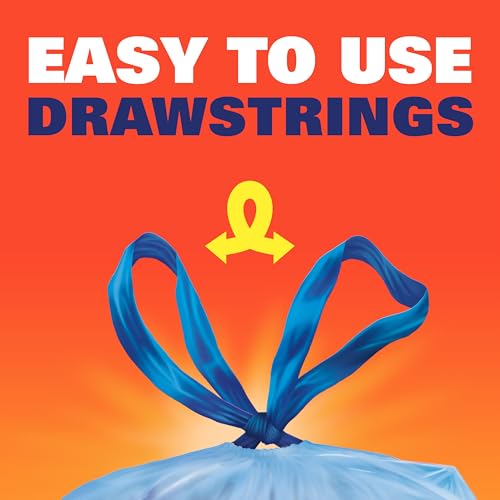 Hefty Blue Trash Bags, Blue, 30 Gallon 36 Count (Pack of 6) - size: 36 Count (Pack of 6), style: Blue
