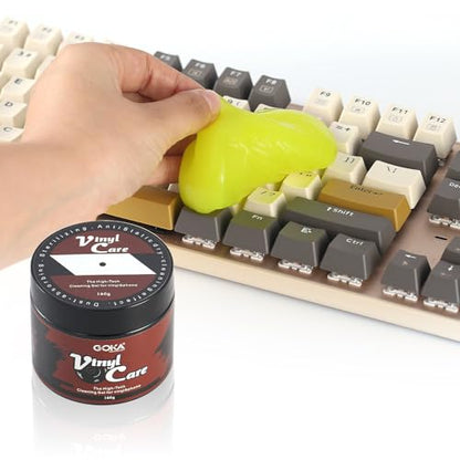Nobsound Vinyl Record Cleaning Gel: Reusable Universal Cleaner Gel for Dust Removal Biodegradable Gel for Keyboard Speaker Car Dash