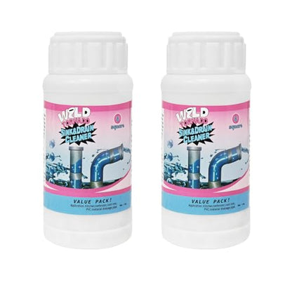 Wild Tornado Sink and Drain Cleaner, Powerful Sink Pipe Cleaner Powder, Fast Foaming Drain Clog Remover for Kitchen, Bathroom, and Pipes Cleaning Tool (2 pcs) - color: 2 pcs