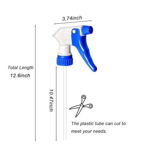5 Pack Spray Nozzle for Bottles Universal Replacement Nozzle Heavy Duty Sprayer Trigger Head With Tube for Household Cleaning Car Detailing - color: 5 PCS Multicolor