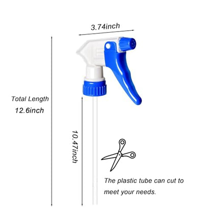 5 Pack Spray Nozzle for Bottles Universal Replacement Nozzle Heavy Duty Sprayer Trigger Head With Tube for Household Cleaning Car Detailing - color: 5 PCS Multicolor