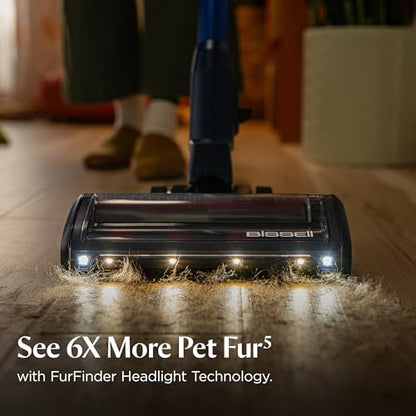 Bissell PowerClean DualBrush 280W Self-Standing Cordless Vacuum, DualBrush & AutoAdapt Tech, Self-Cleaning Brush Roll, Strong Suction, Removeable Battery, Upholstery Tool & Bright Headlights, 4196K - style: PowerClean DualBrush