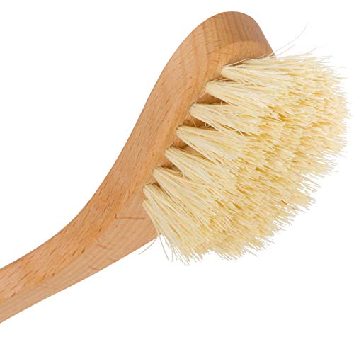 Redecker Dish Brush Set, Tampico Fiber, Curved Handle, 2 Pack – Wrap-Around Design for Everyday Cleaning, Made in Germany - size: Set of 2, 9-1/4-Inches