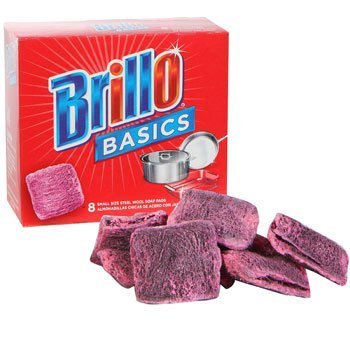 Brillo Basics Steel-wool Soap Pads, Two 8-ct. Boxes