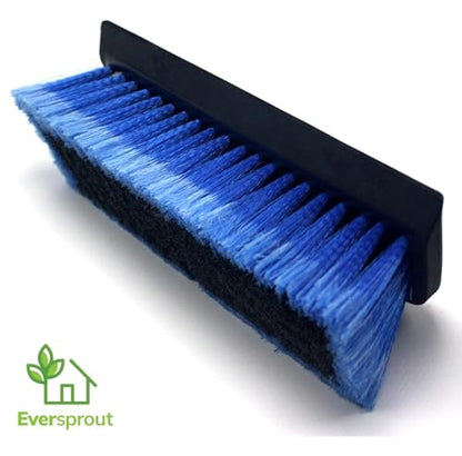 EVERSPROUT 1.5-to-3 Foot Scrub Brush | Built-in Rubber Bumper | Lightweight Extension Pole Handle | Soft Bristles wash Car, RV, Boat, Solar Panel, Deck | Shower Brush for Cleaning | Floor Brush - size: 3 feet