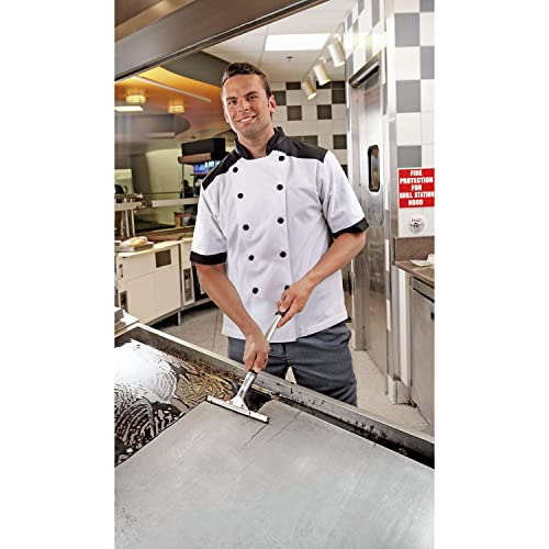 3M Scotch-Brite Griddle Cleaning, Quick Clean Heavy Duty Scour Pad, 4 in x 5.25 in, 6 Pads/Pack, For Baked On Food and Cooking Oils, Use on Hot or Cool Griddle - size: 4 in x 5.25 in, style: 6 Pads/Pack