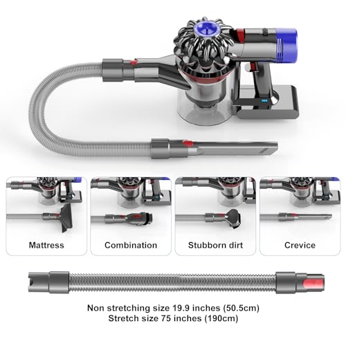 Flexible Extension Hose Attachment Compatible for Dyson - Compatible with V15 V11 V10 V8 V7 Outsize Absolute Motorhead Trigger Cordless Vacuum Cleaner Accessories Gadgets - style: 【V7V8-V15】Extension Hose