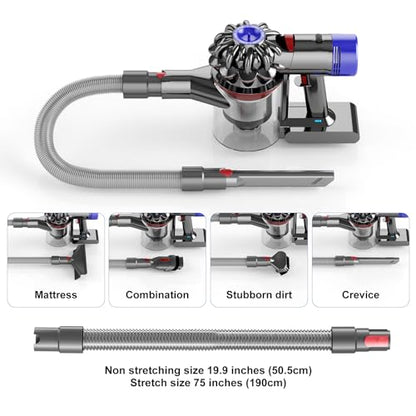 Flexible Extension Hose Attachment Compatible for Dyson - Compatible with V15 V11 V10 V8 V7 Outsize Absolute Motorhead Trigger Cordless Vacuum Cleaner Accessories Gadgets - style: 【V7V8-V15】Extension Hose