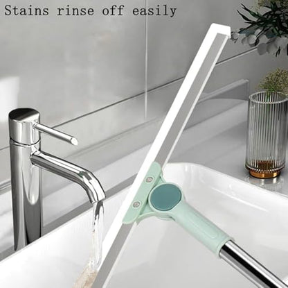 EKDHRA 50 inch Heavy Duty Magic Broom Silicon Floor Wiper with 180 Degree Rotating Squeegee for Home Garage Bathroom Tile Marble Glass Window Cleaning Tool.