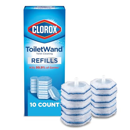 CLOROX ToiletWand Toilet Cleaner Refills,Toilet brush,Original,10 Count (Pack of 6) - size: 10 Count (Pack of 6)