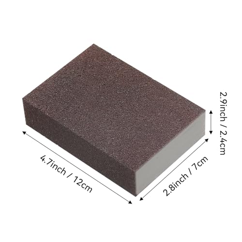 1 Pack Nano Carborundum Emery Sponge Pads for Cleaning Rust from Pots, Pans, Oven, Grill, Sink, Stains, Scouring Brush Tool for Kitchen Scrub Without Fiberglass