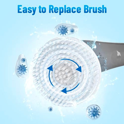 CITRICACID Electric Spin Scrubber Upgraded Battery, Cordless Shower Scrubber with 8 Scrub Brush, 2 Speed with Adjustable Extension Handle,Scrubber for Bathroom Bathtub Tile Floor