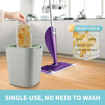 AIR U+ Disposable Mop Pad Refills for Swiffer Wet Jet Mops, Thickned and Absorbent Wet Pads Refill, 60 Count - color: 60 Count Disposable