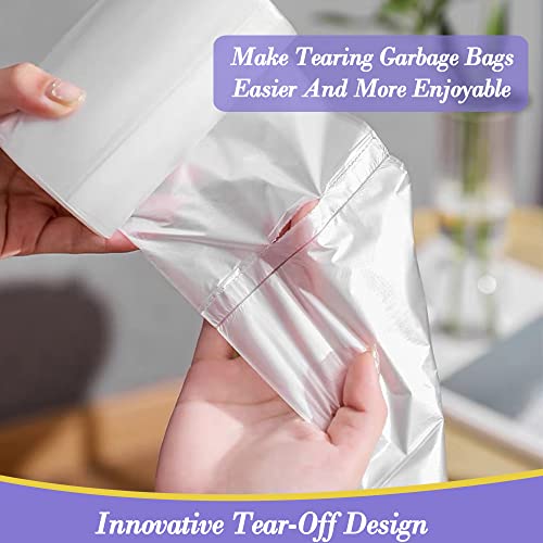 3 Gallon 120pcs (Fit 3-3.2 Gal) Small Clear Trash BagsPlastic Strong Clear Garbage Bags,Bathroom Trash Can Bin Liners,Waste Basket Liner,Fit 10-13 Liter, 3 Gallon,3.2Gallon - style: 3Gal Clear-100