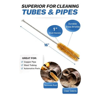 S1603 1 Inch x 16 Inch Brass Tube Brush