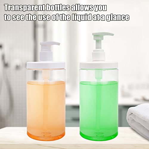 Cosywell Pump Bottle Dispenser Plastic Pump Bottles Refillable Bottles Wide Mouth Jar Style Empty Pump Bottles Bathroom Shower Containers for Lotion Shampoo Conditioner (White, 3X 1000ml) - color: White, size: 3x 1000ml