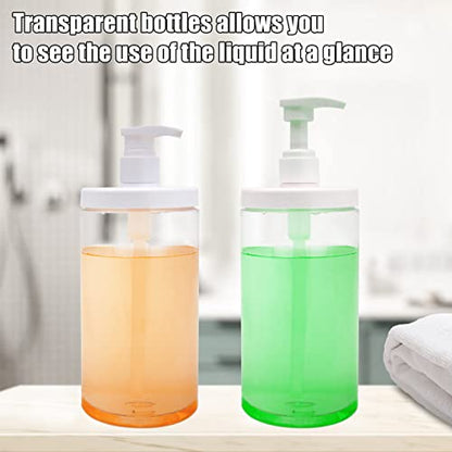 Cosywell Pump Bottle Dispenser Plastic Pump Bottles Refillable Bottles Wide Mouth Jar Style Empty Pump Bottles Bathroom Shower Containers for Lotion Shampoo Conditioner (White, 3X 1000ml) - color: White, size: 3x 1000ml