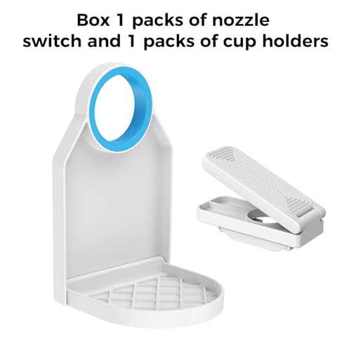 Laundry Detergent Dispenser Cup Holder & Nozzle Force-Saving Switch, Drip Catcher, Soap Dispenser, Room Organization and Storage