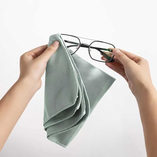 Microfiber Glass Cleaning Cloth 8 Pack, 16 Inch X 12 Inch, Lint Free Quickly Clean Window, Glasses, Windshields, Mirrors, and Stainless Steel, Green - color: Green
