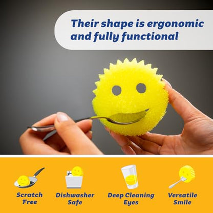 Scrub Daddy 4 Scrub Daddy Sponges & 4 Scrub Mommy Kitchen Sponges - Scratch-Free for Dishes & Multipurpose Cleaning - BPA Free & Made with Polymer Foam - Stain & Odor Resistant (16 Pack) - size: 8 Count (Pack of 2)